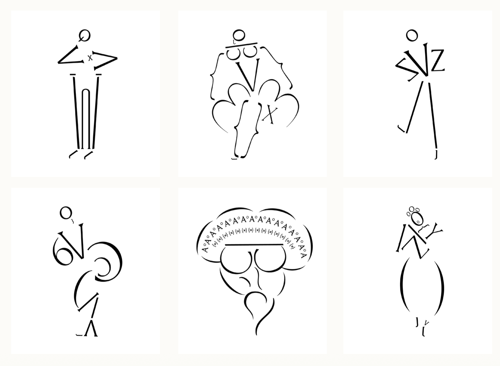Broadwick typographic figures